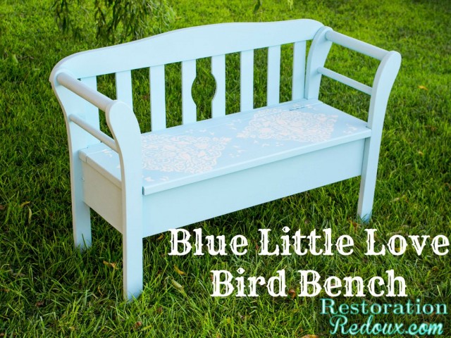 LoveBird-Blue-Bench