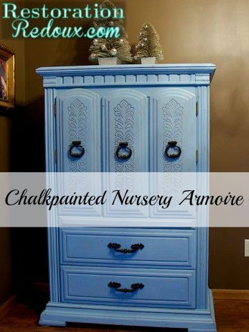 Chalkpainted Nursery Armoire