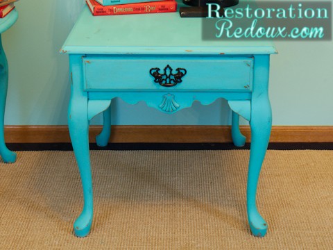 Turquoise Nightstand square