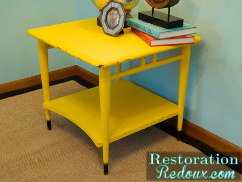 Yellow End Table after left