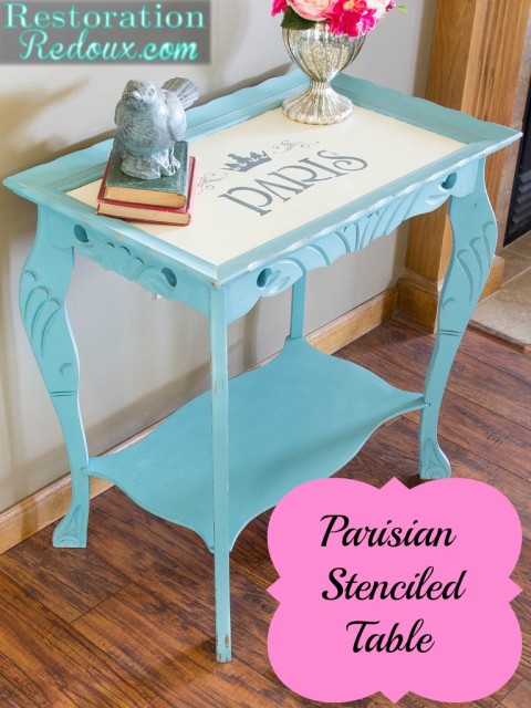 Parisian Chalkpainted Side Table