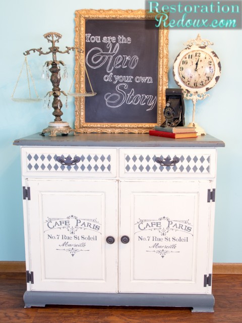 Grey-Ivory-Stenciled-Cabinet