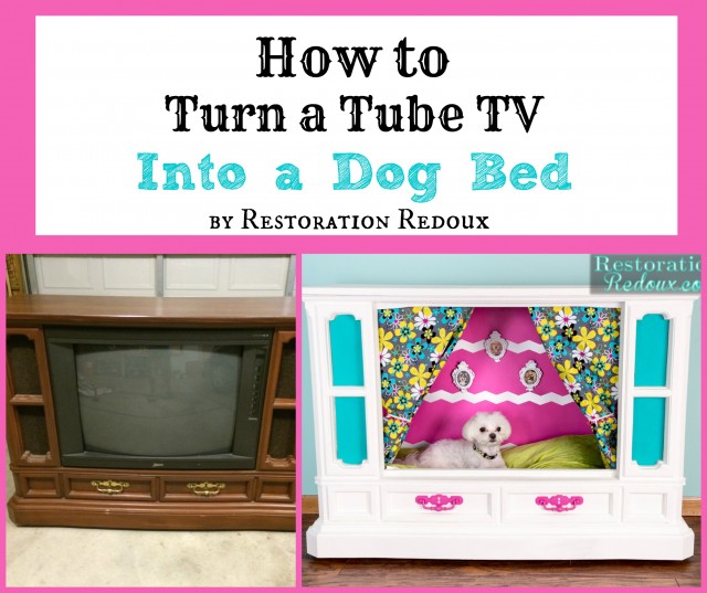 How to Turn a Tube TV Into a Dog Bed