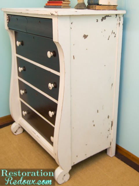 Ivory Two Toned Dresser
