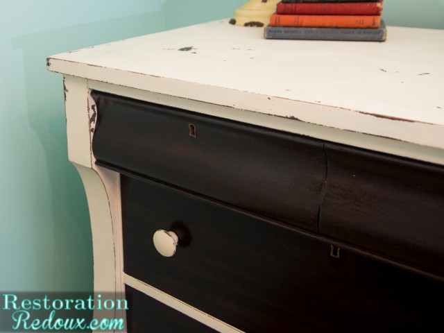 Ivory Two Toned Dresser