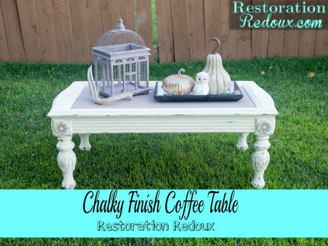 Chalky Finish Coffee Table