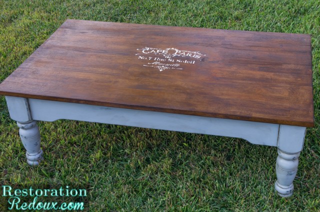 French Two Toned Coffee Table