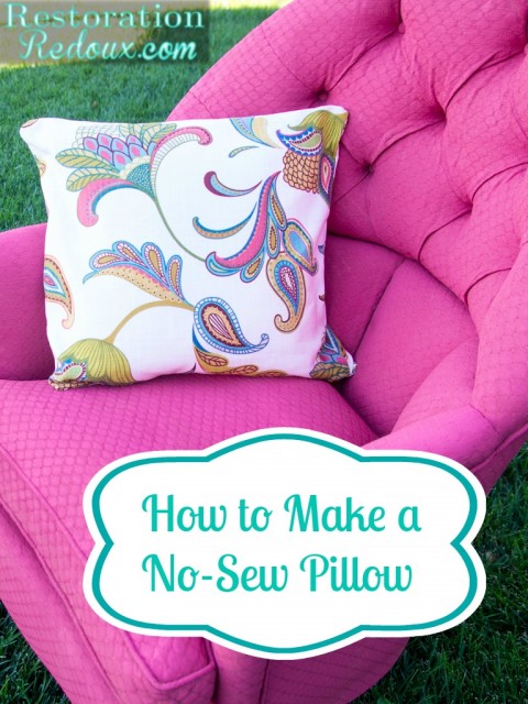 No Sew Pillow