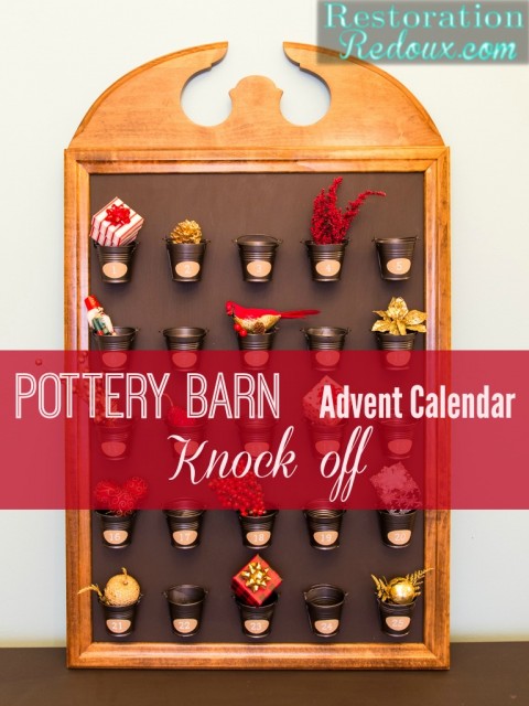 Pottery Barn Advent Calendar Knock off by Restoration Redoux