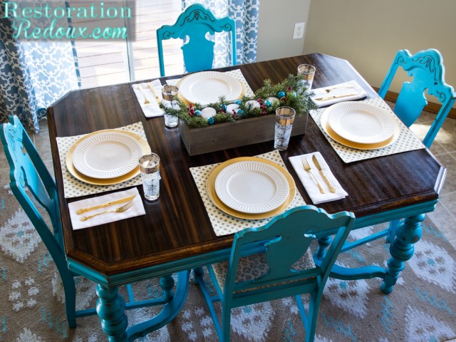 Restoration Redoux's Turquoise Dining Table