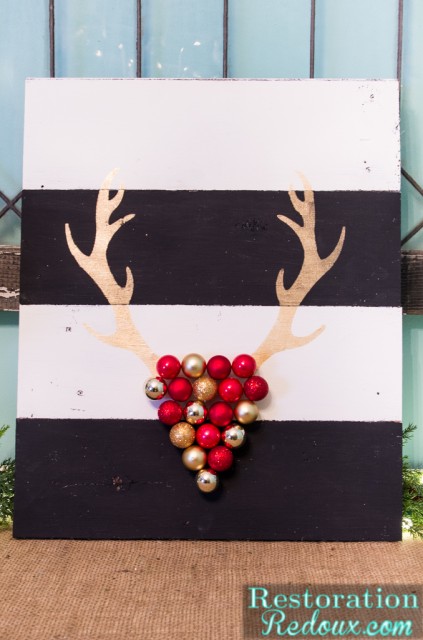 Deer Antler Ornament Art