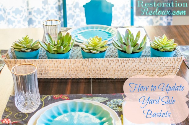 How to Update Yard Sale Baskets