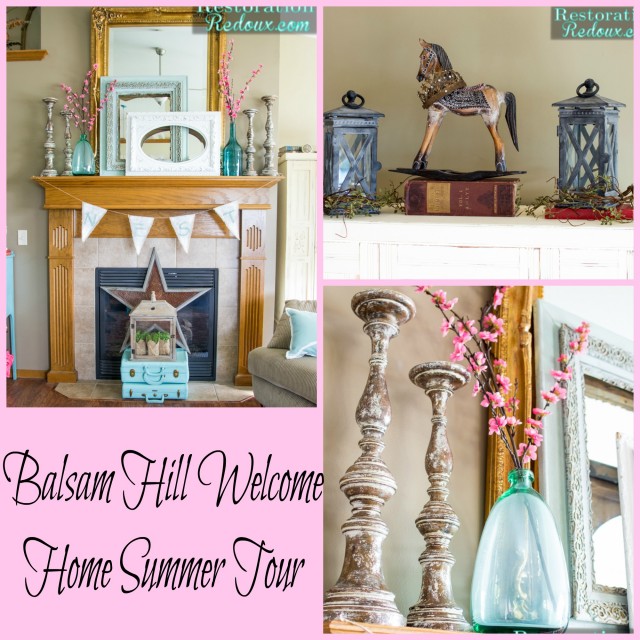 Balsam Hill Welcome Home Summer Tour Mantel