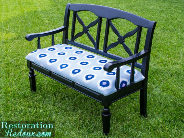 Bench-Reupholsted