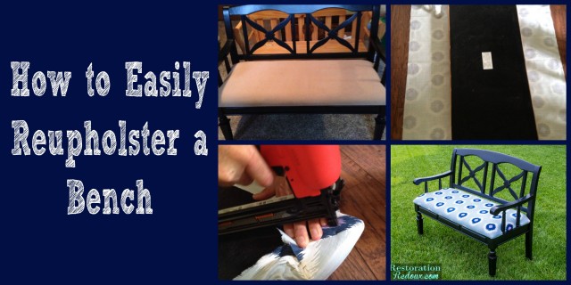 Reupholstered Bench Tutorial